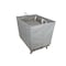 Steele Canvas Basket 20 BU Permanent Truck Blue Vinyl w/Grey Vinyl - 6in Casters 9220VBLUVGRYW6 - alternate 3